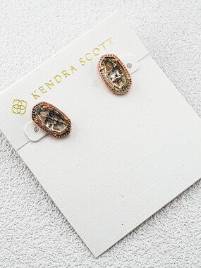 Kendra Scott Light Blue Glass Stud Earrings